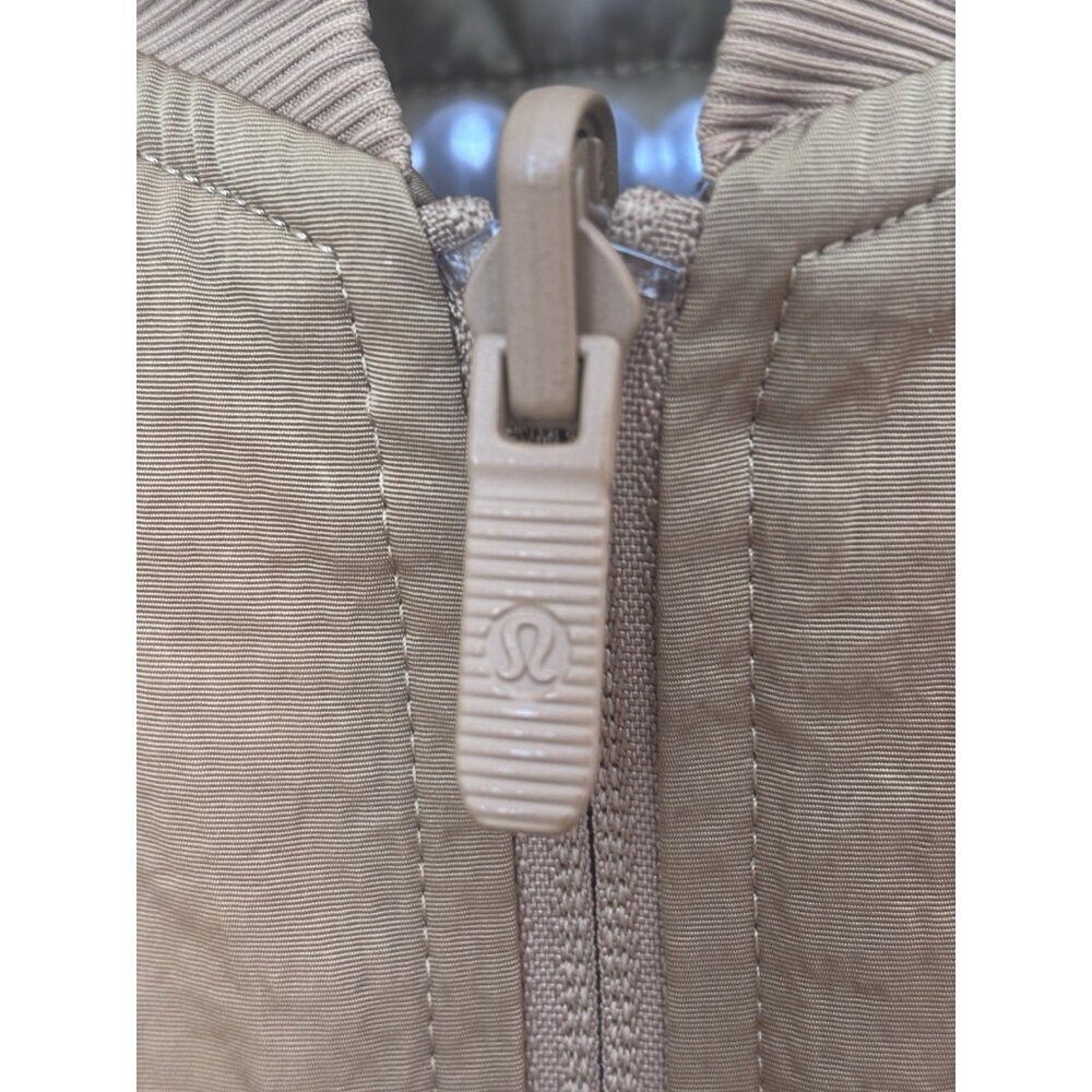 Lululemon Womens Size 2 Non-Stop Bomber Vest Mustard Yellow Full Zip - Picture 4 of 5
